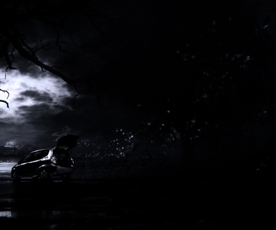 Темное авто обои