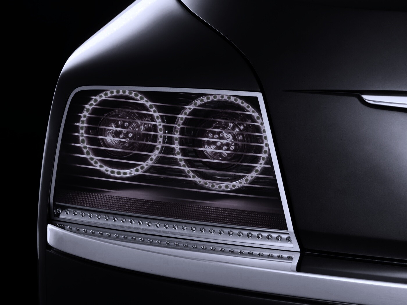 Горящие задние фары обои