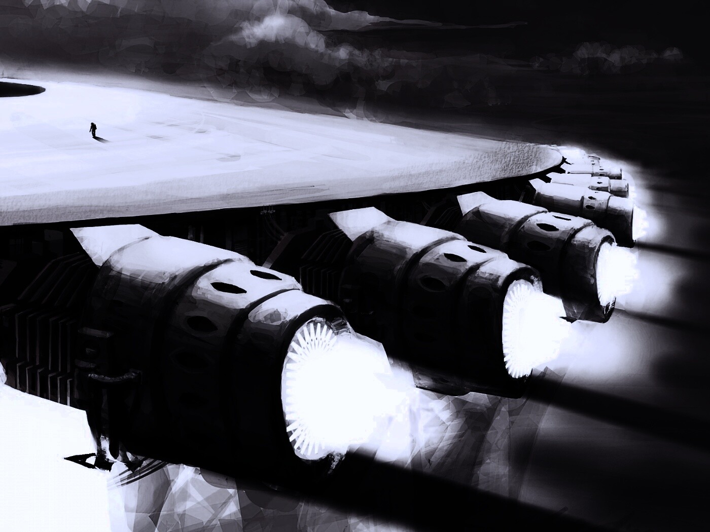 Разгон космического корабля обои