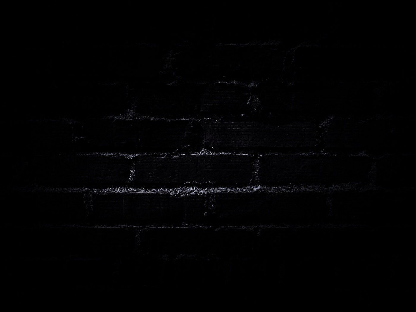 Затемненная кирпичная стена обои