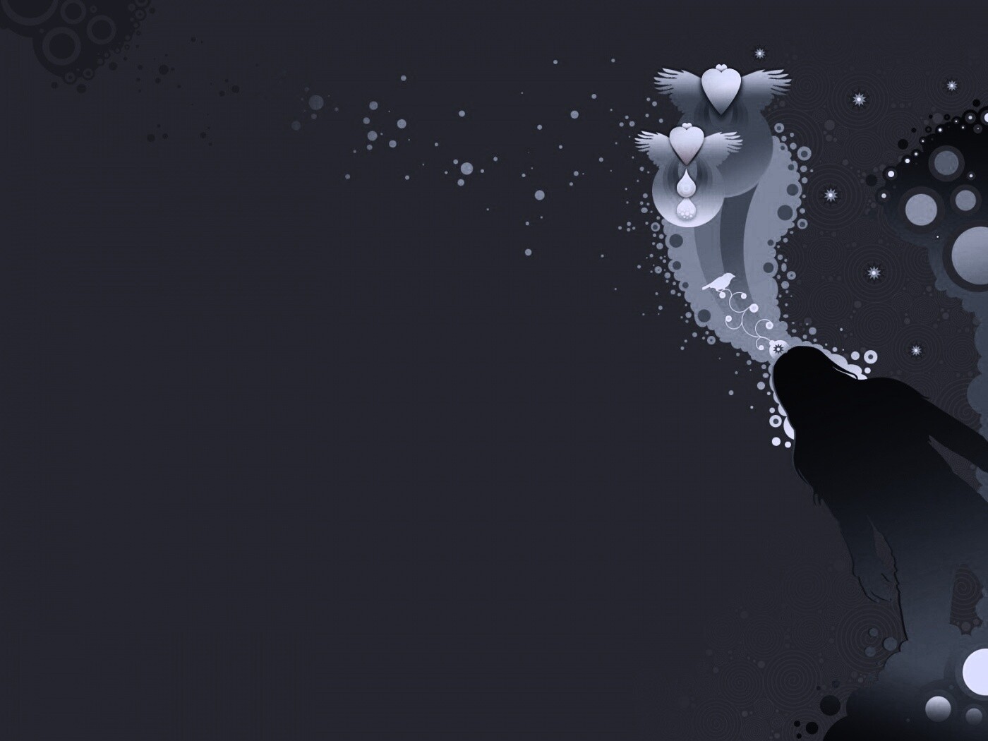 Мысли влюбленной девушки обои