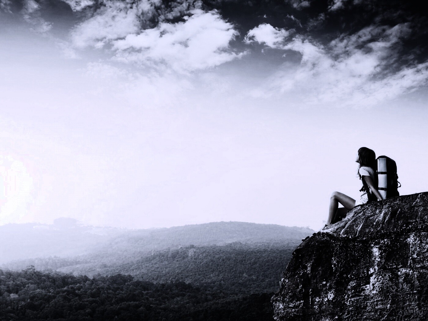 Девушка турист обои