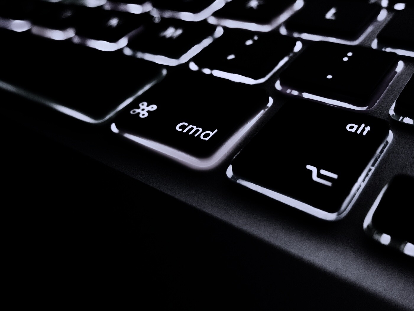 Разноцветная клава макбука обои