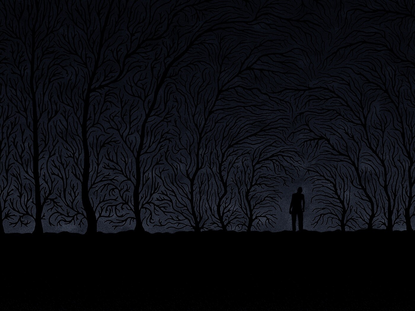 Смыкающиеся деревья обои