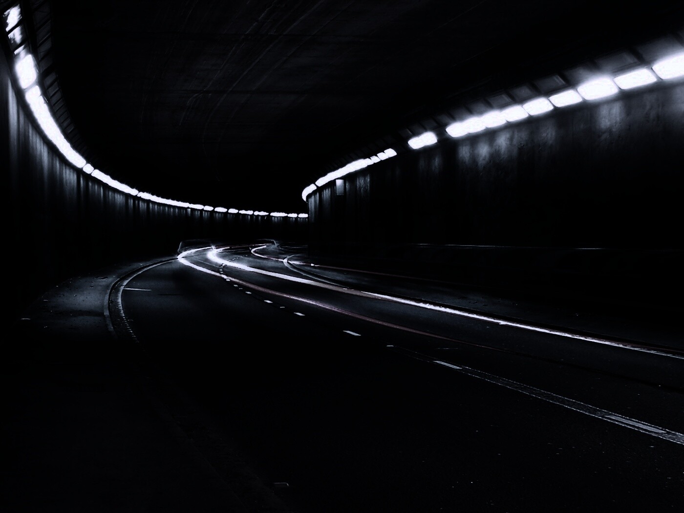 Огни в тоннеле обои