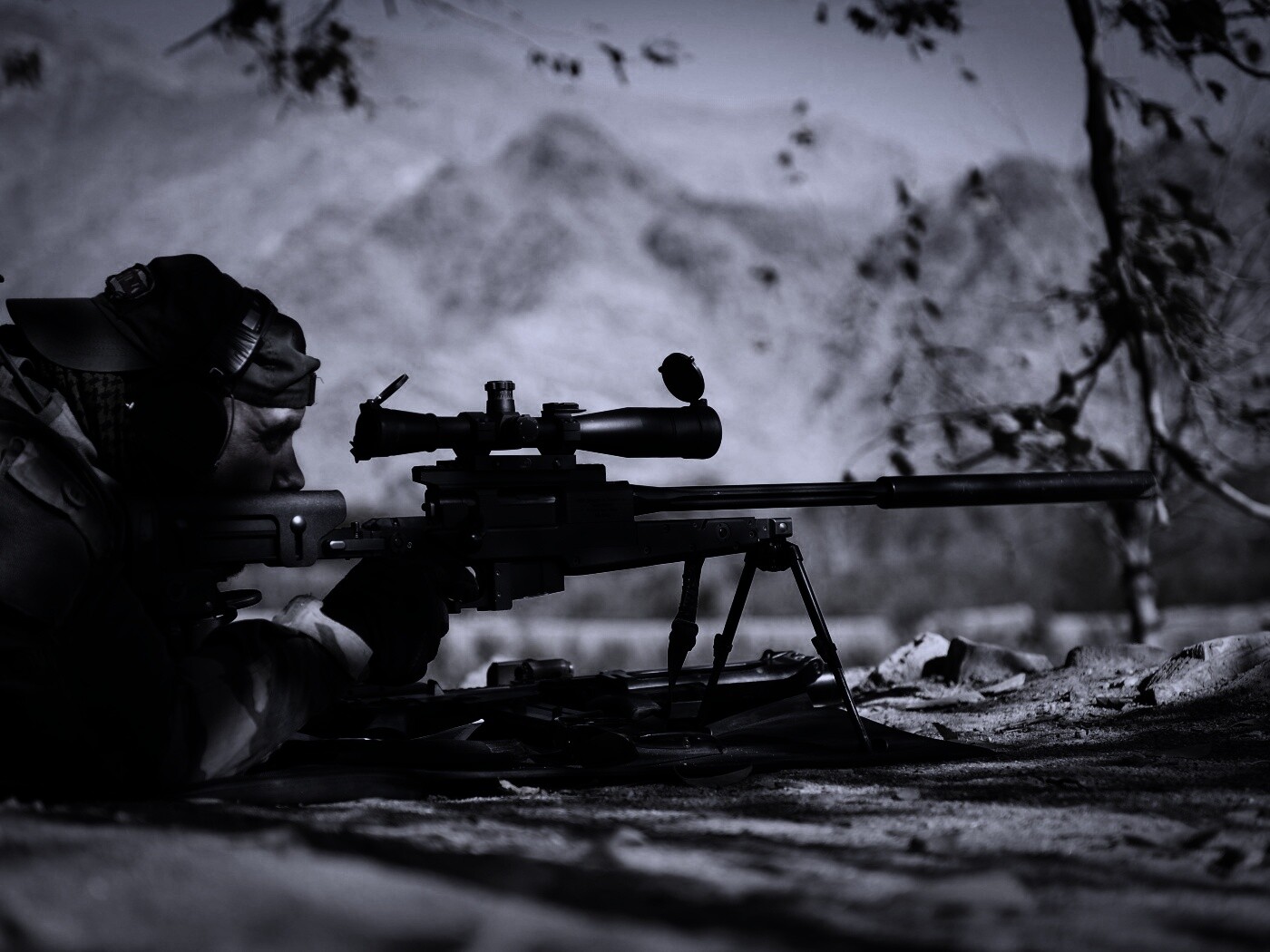 Стрелок в засаде обои