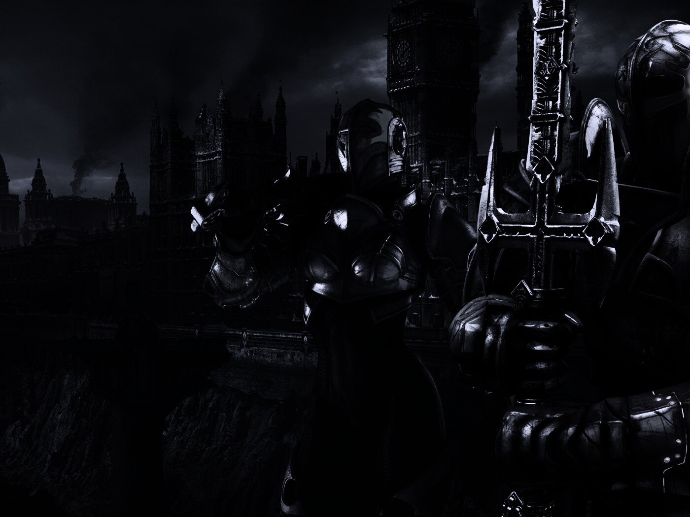 Постапокалиптический Лондон из игры обои