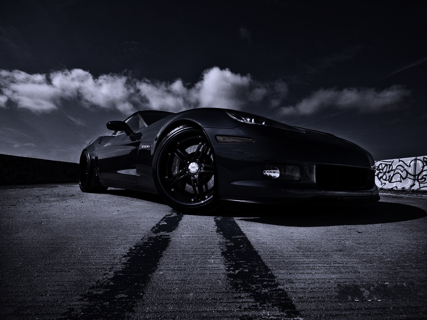 Синий спорткар обои