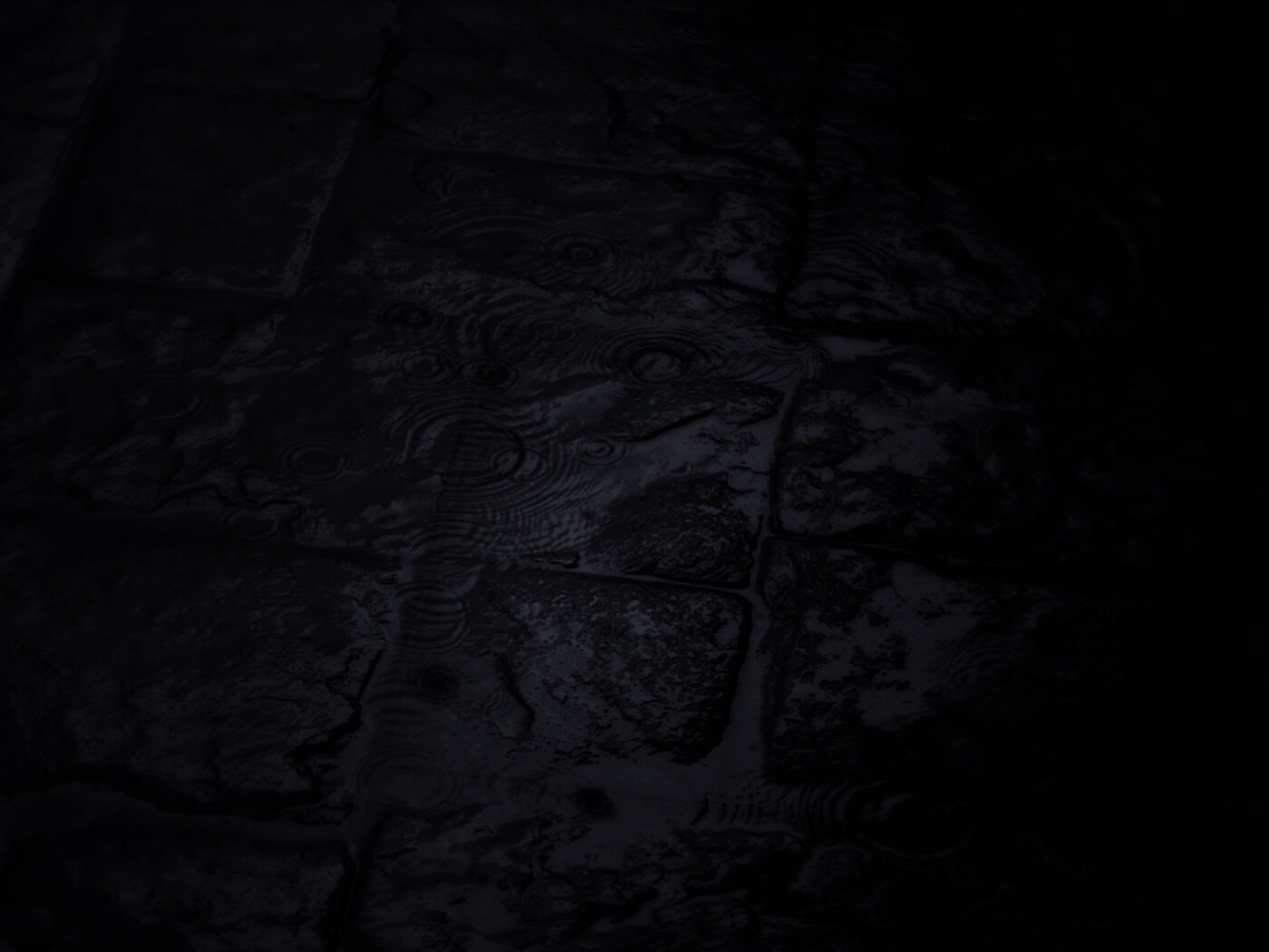 Дождь на мостовой обои