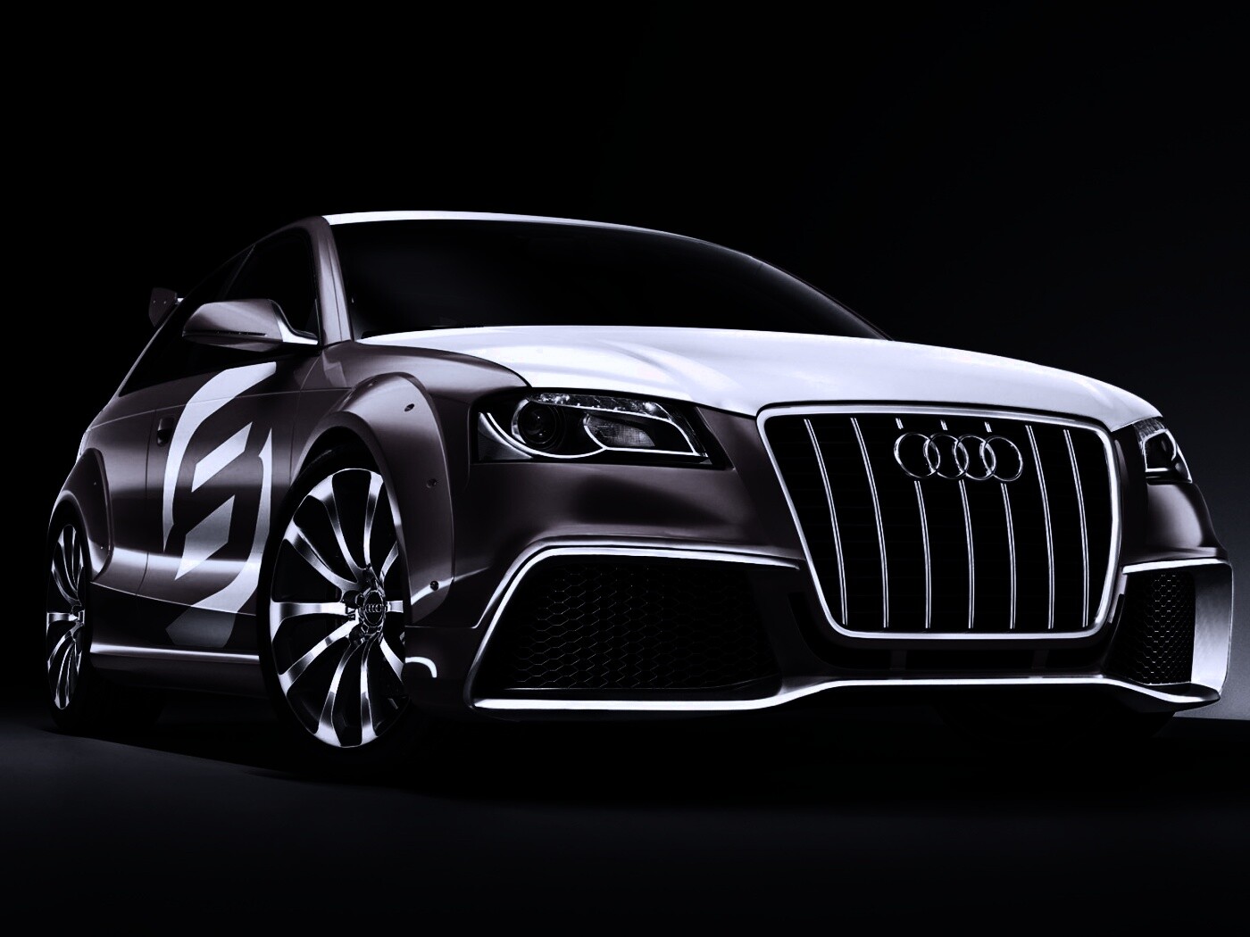 Красный Ауди обои