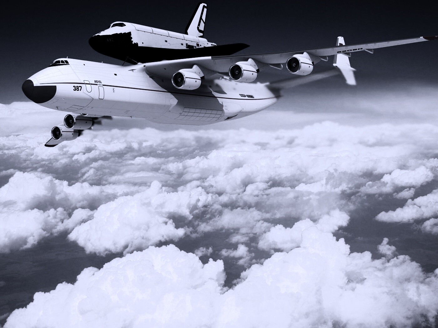 Авиатранспортировка Бурана обои