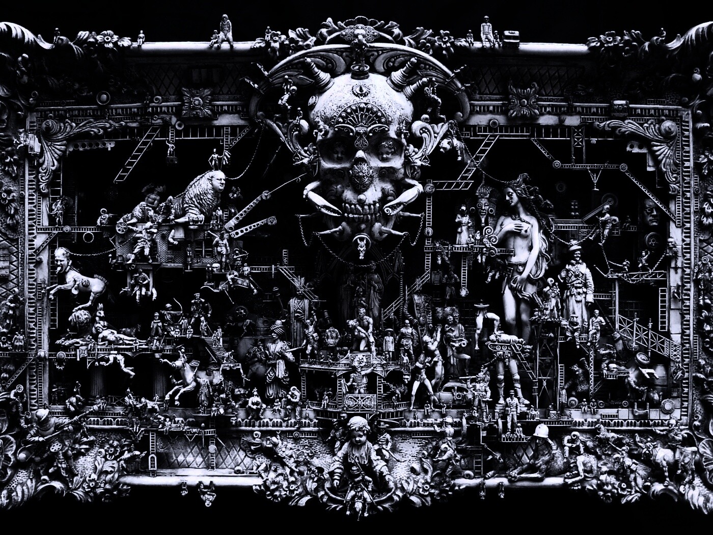 Адская скульптура обои