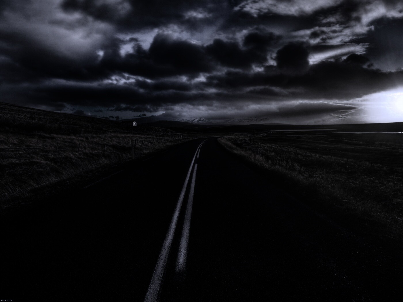 Пустая дорога обои