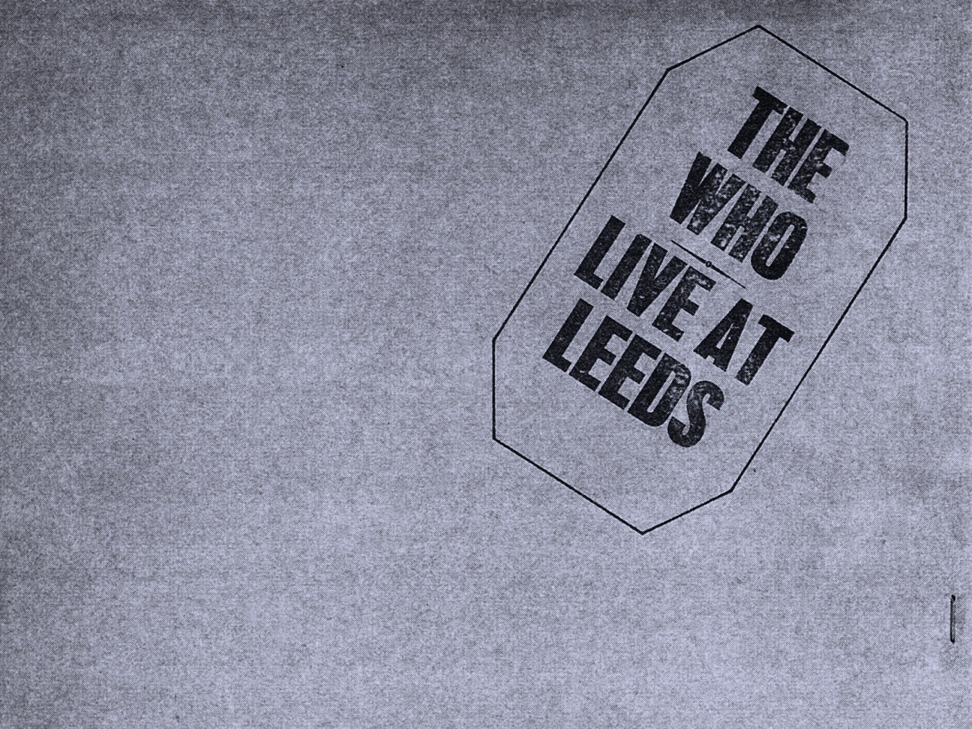 The who live at leeds обои