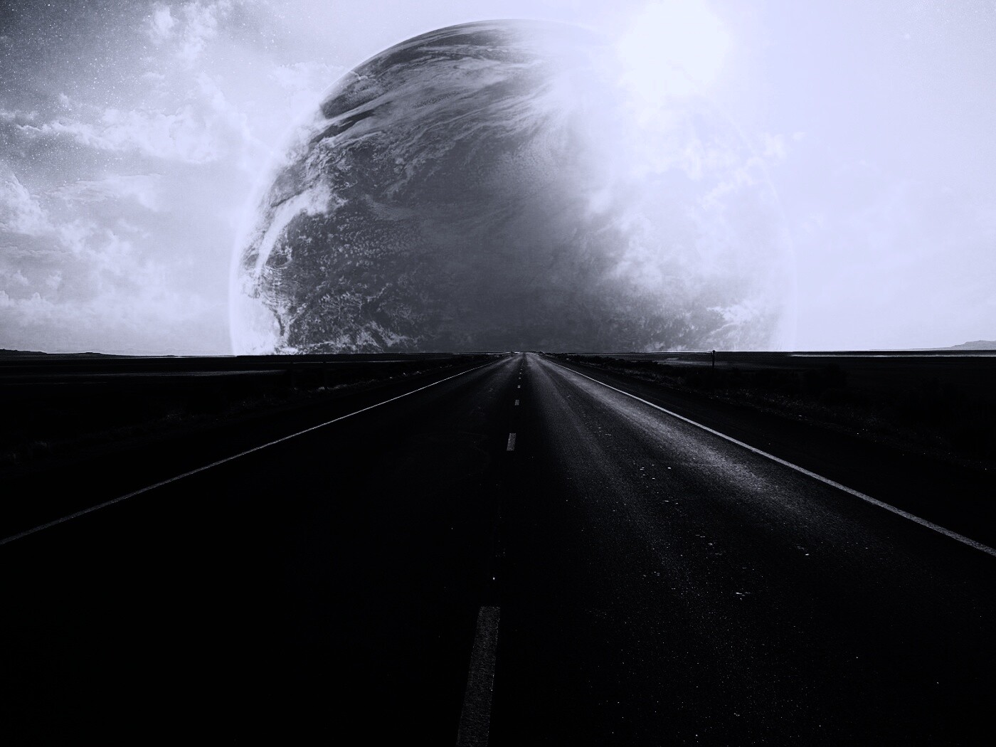 Дорога в луну обои