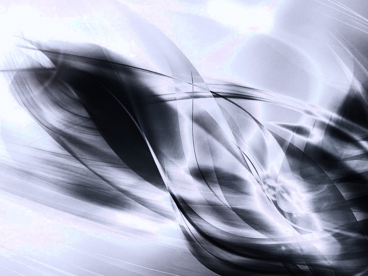 Светящиеся полупрозрачные волны обои