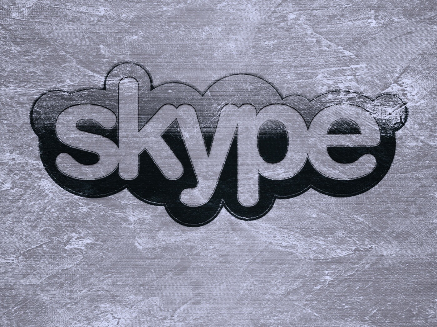 Логотип Скайп на доске обои