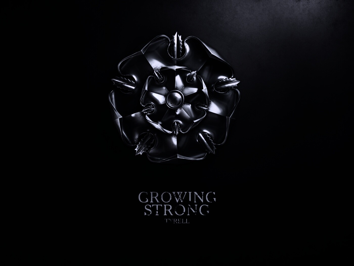 Металлический герб Тиреллов обои