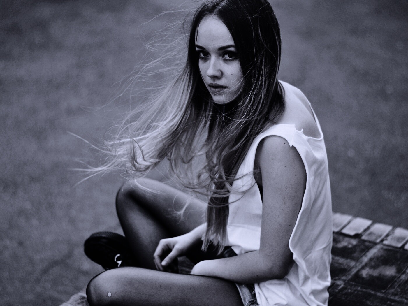 Девушка в образе модели обои