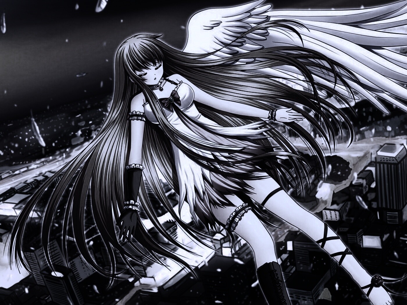 Неопознанная девушка из аниме обои