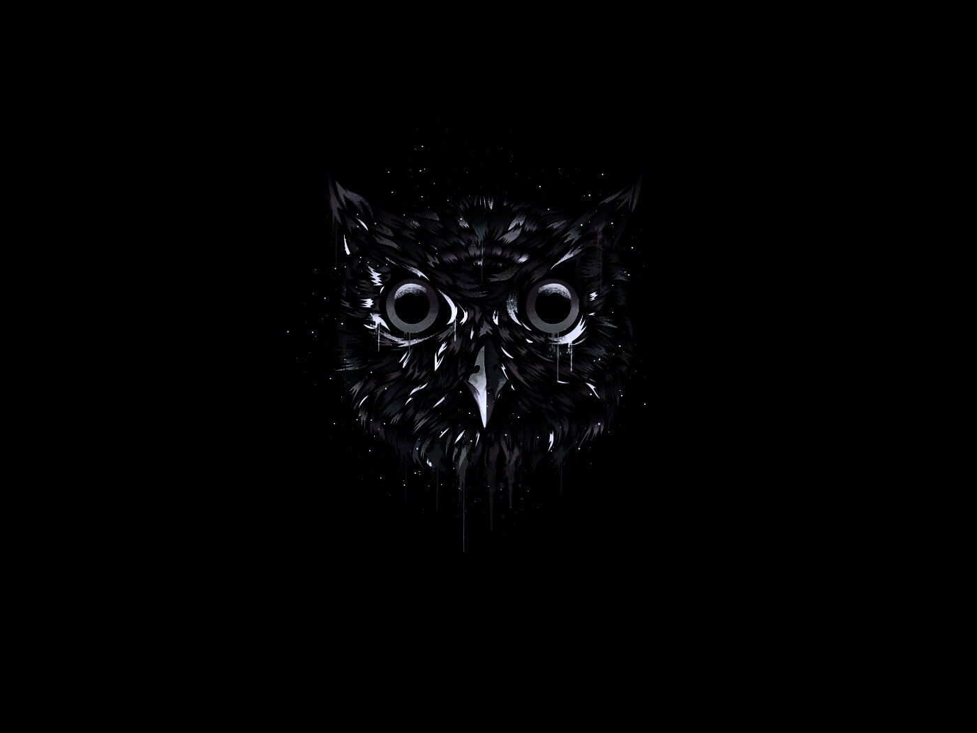 Векторная совиная голова обои