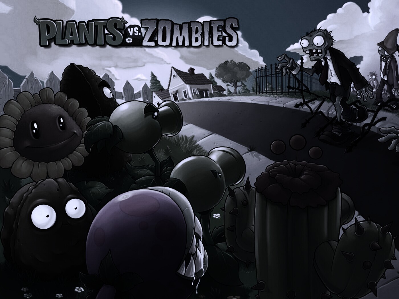 Plants vs zombies обои
