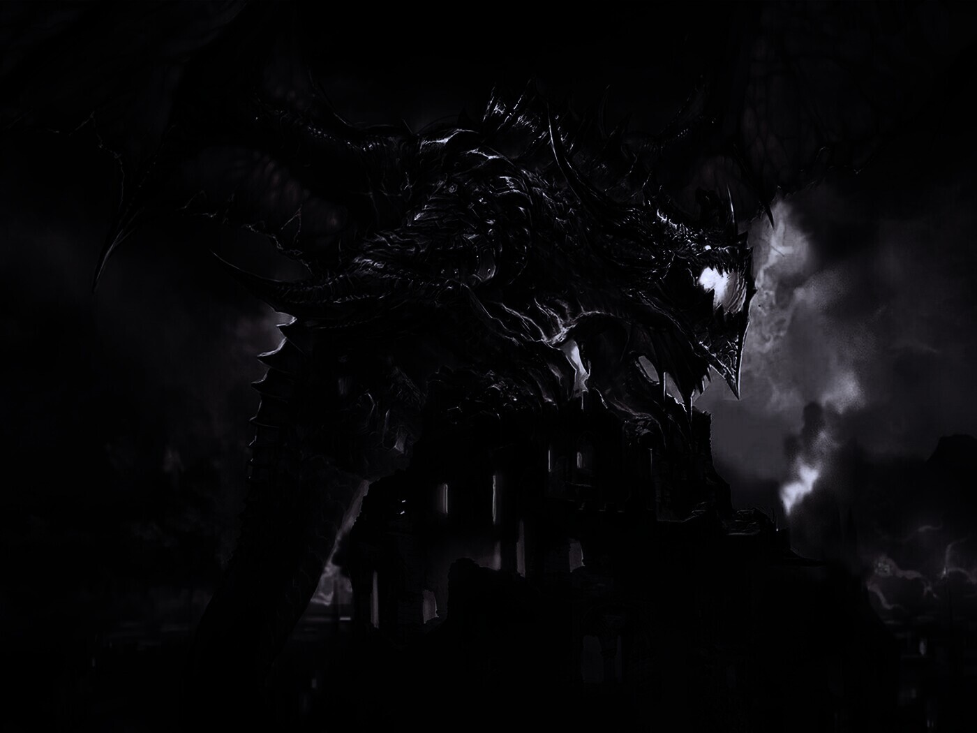 Огромный дракон обои