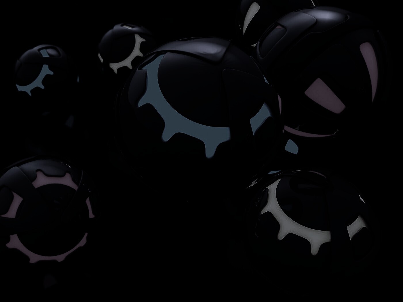 Трёхмерные шары обои