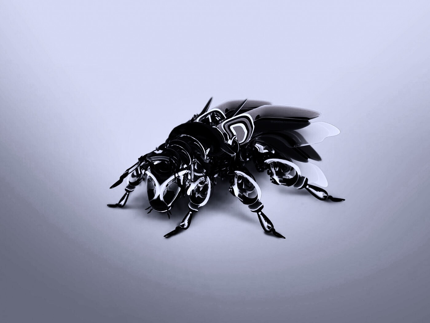 Кибер муха обои