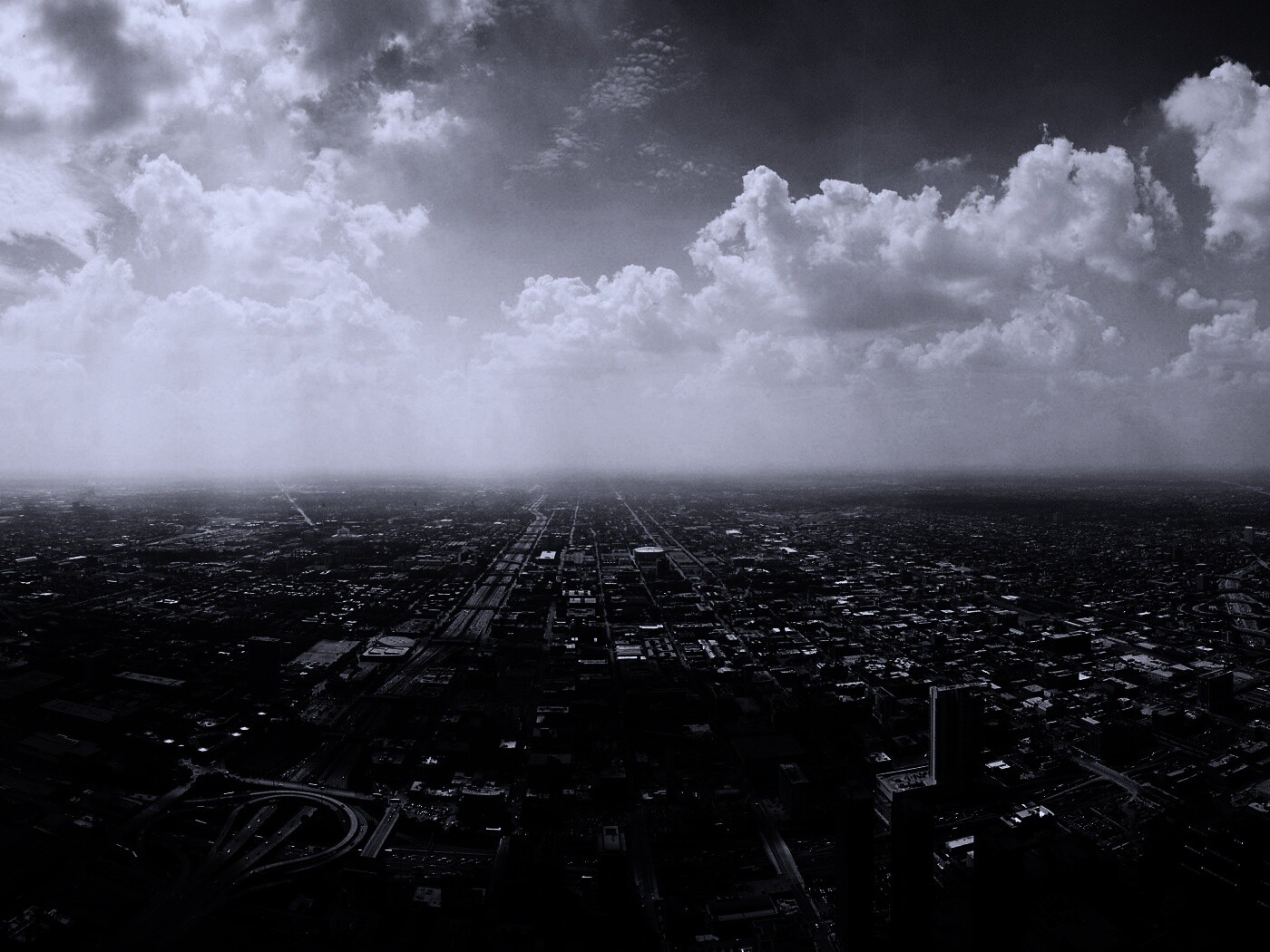 Город: вид сверху обои