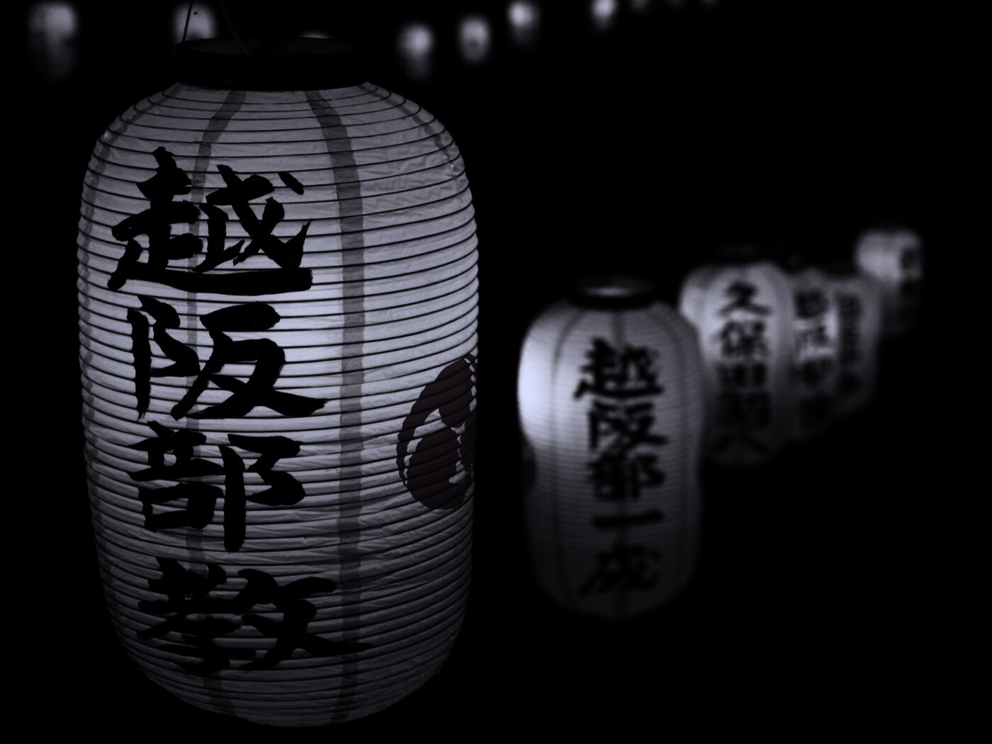 Японские фонарики обои