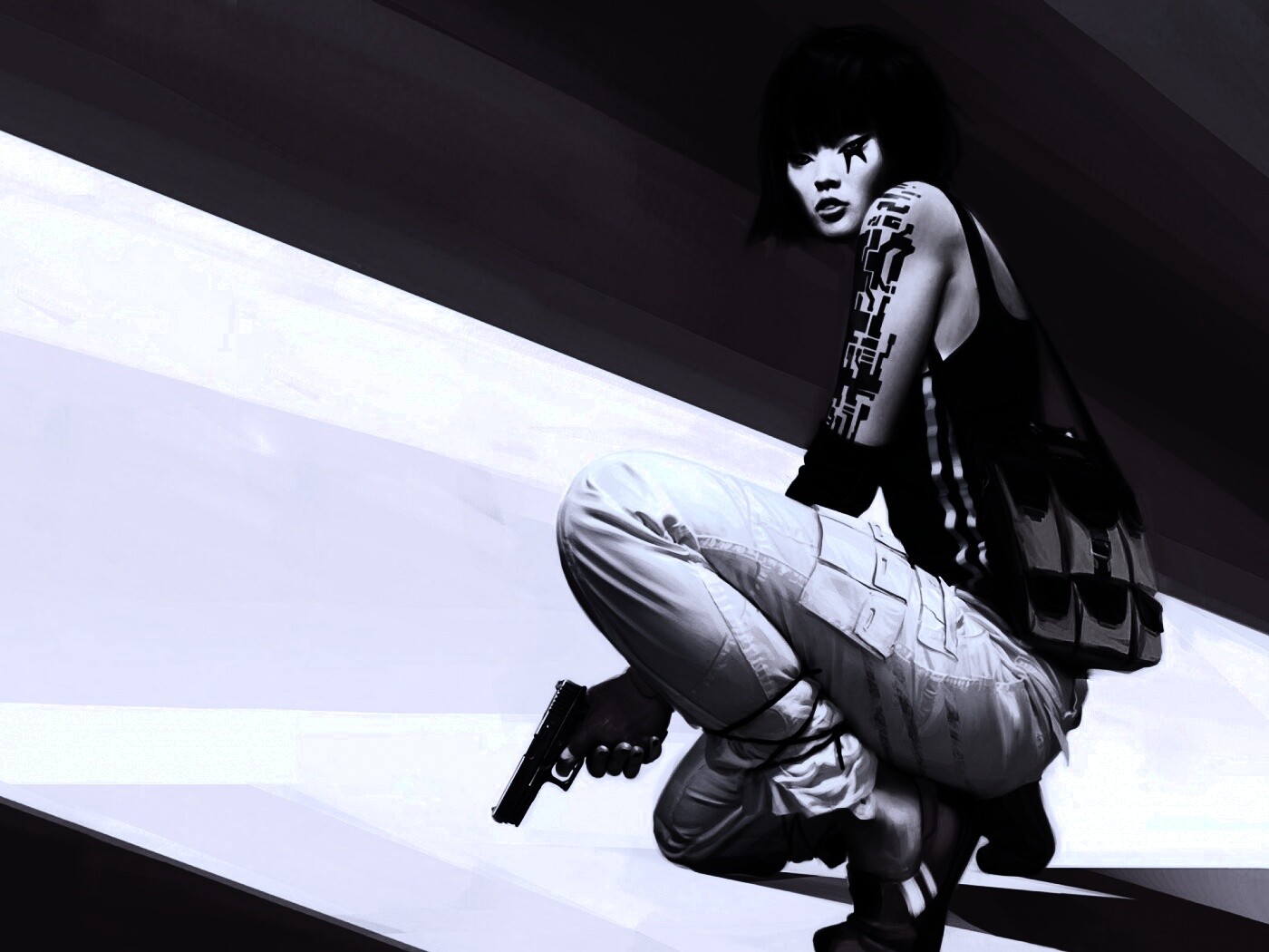 Фейт с пистолетом обои