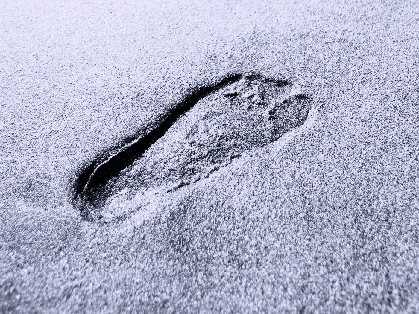 Отпечаток ноги обои