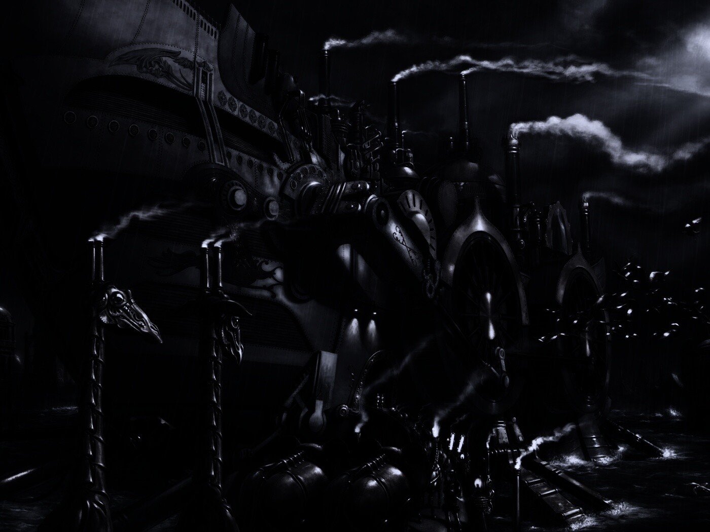 Ноев ковчег в стиле стимпанк обои