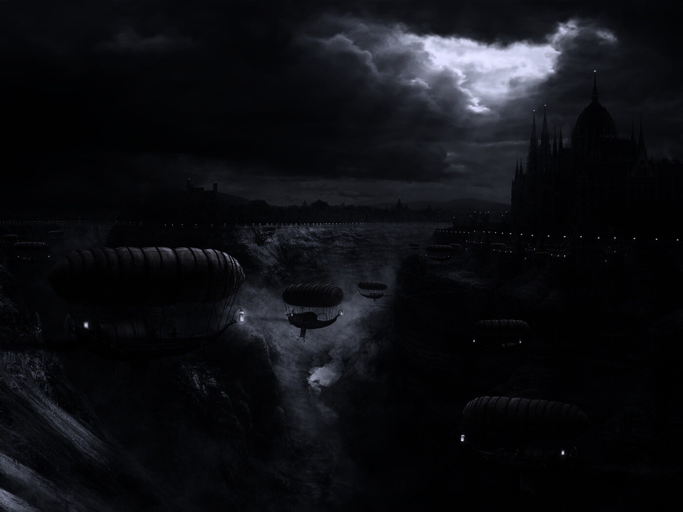 Фентезийный Будапешт обои