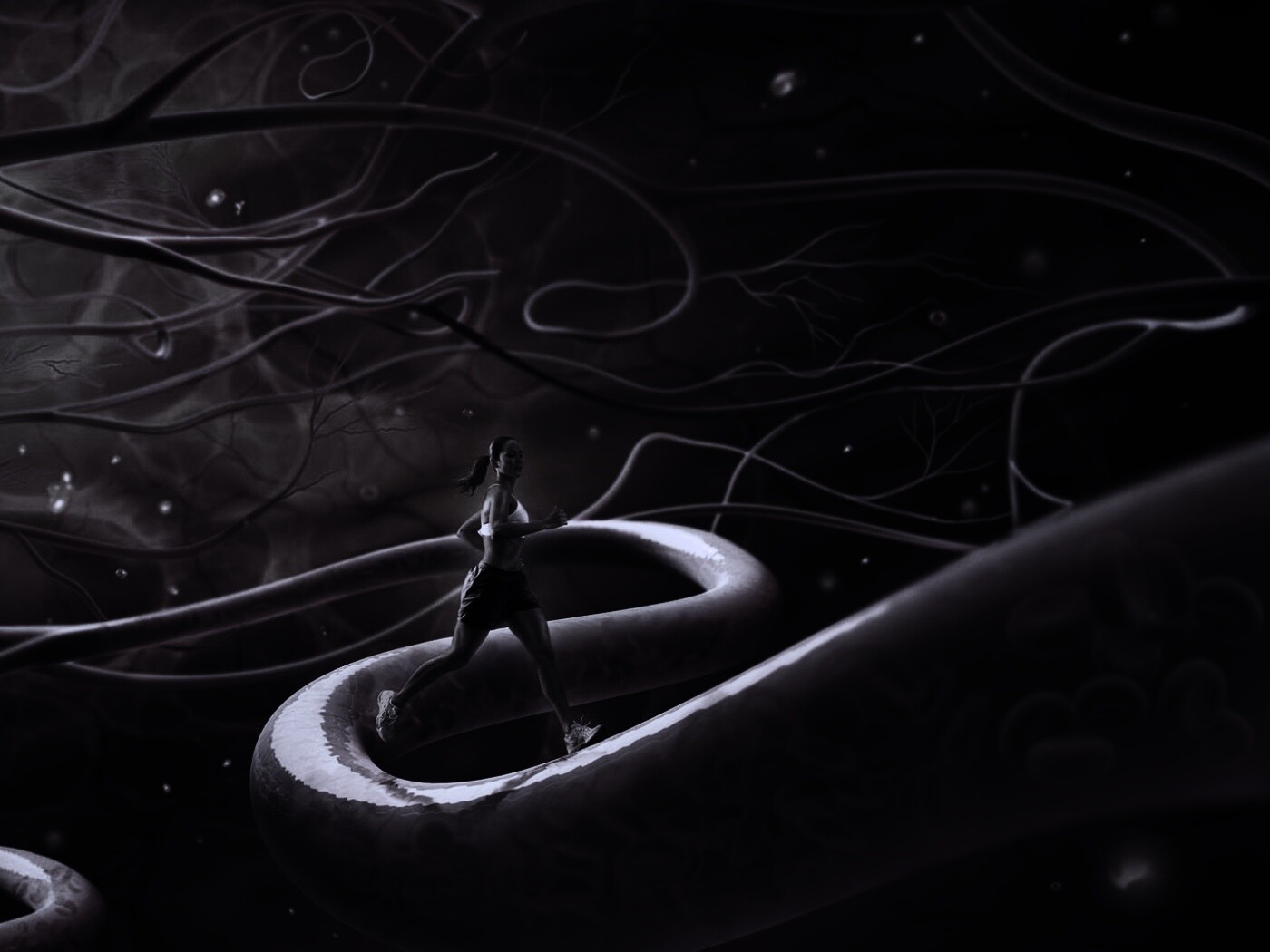 Бег крови обои