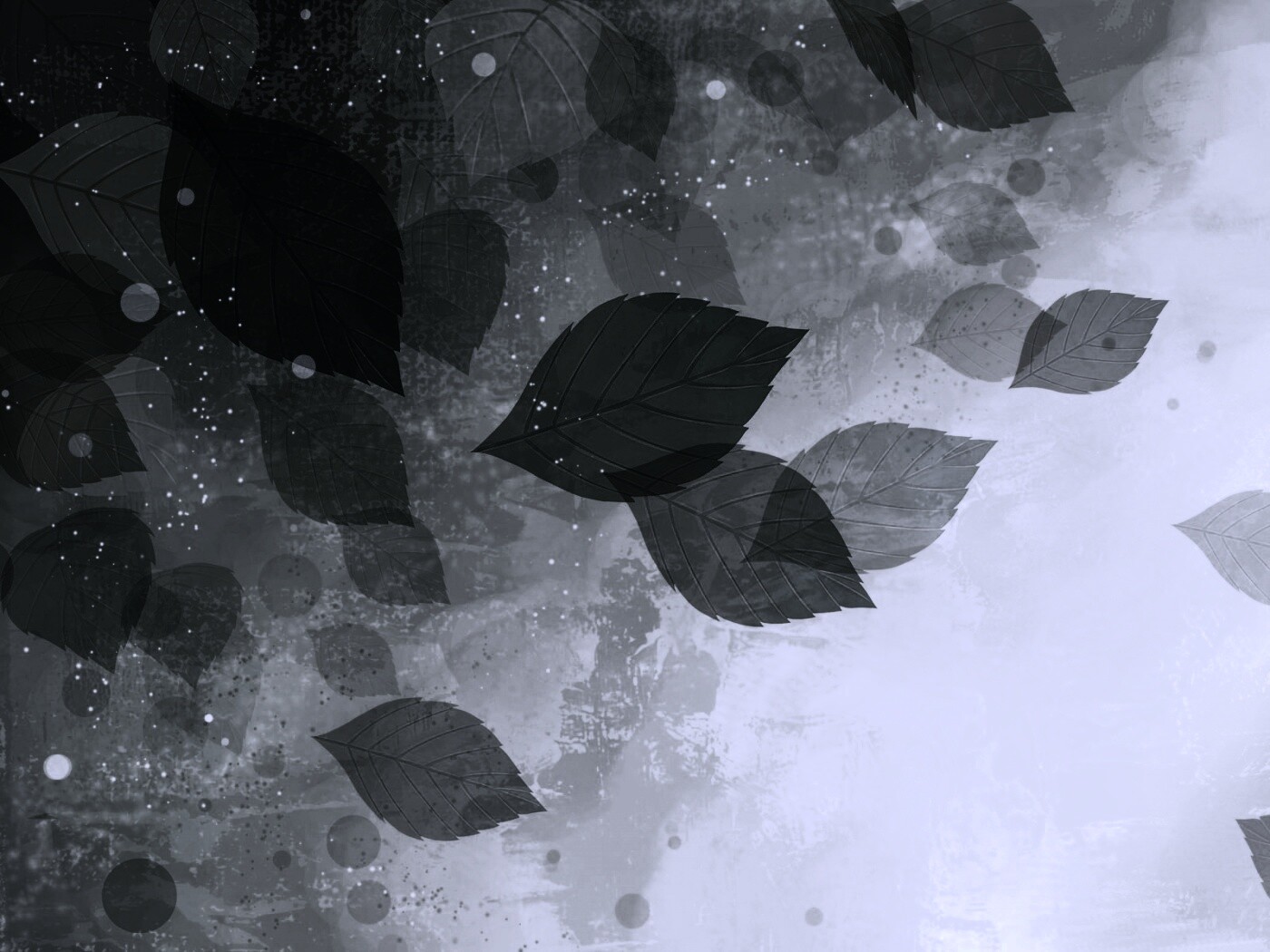 Прозрачные листья обои