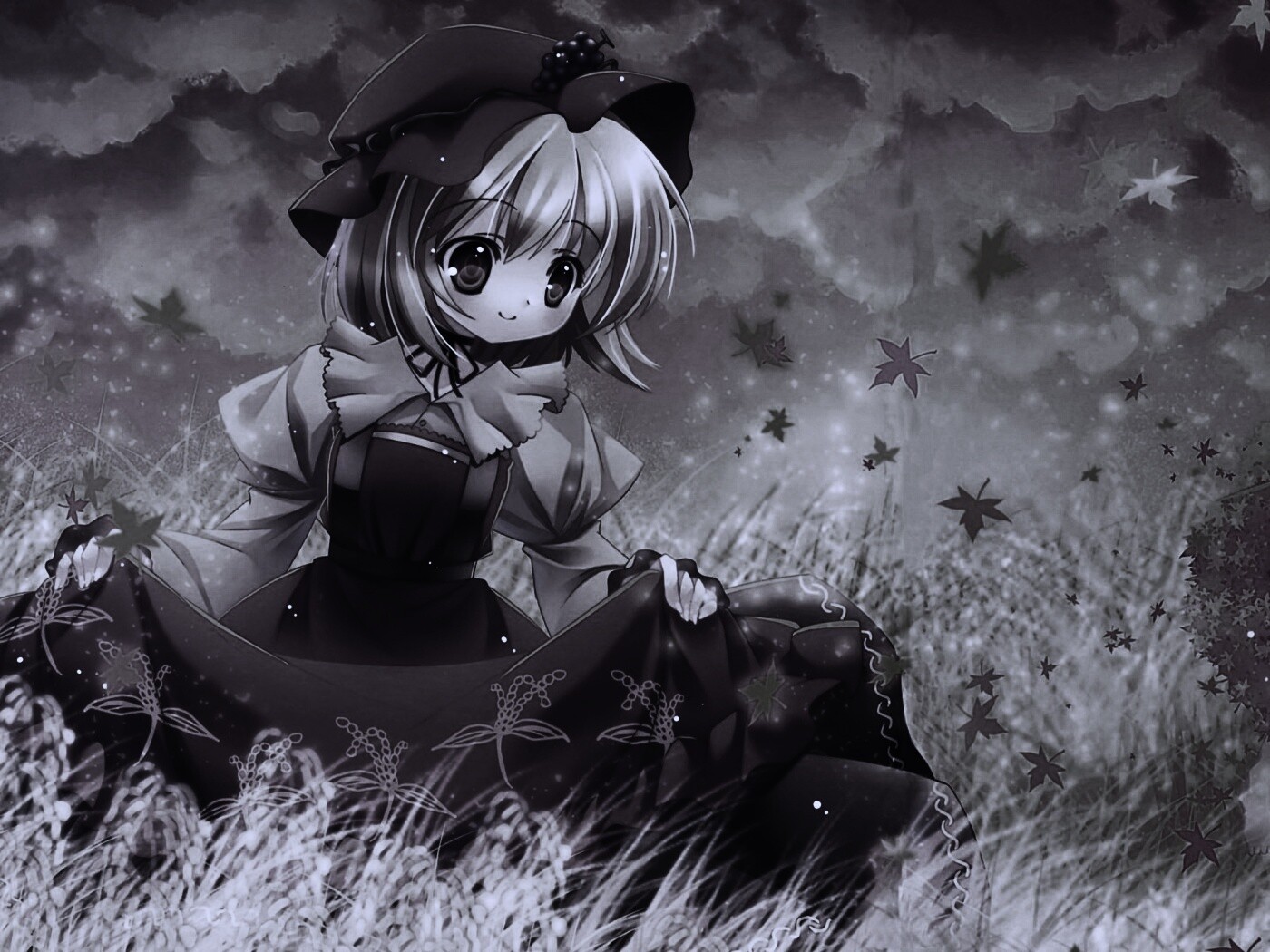 Девочка в поле обои