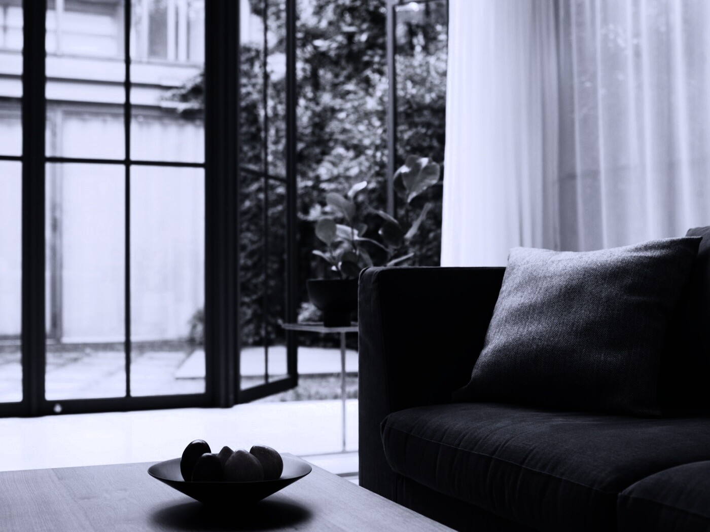 Фрукты в тарелке обои