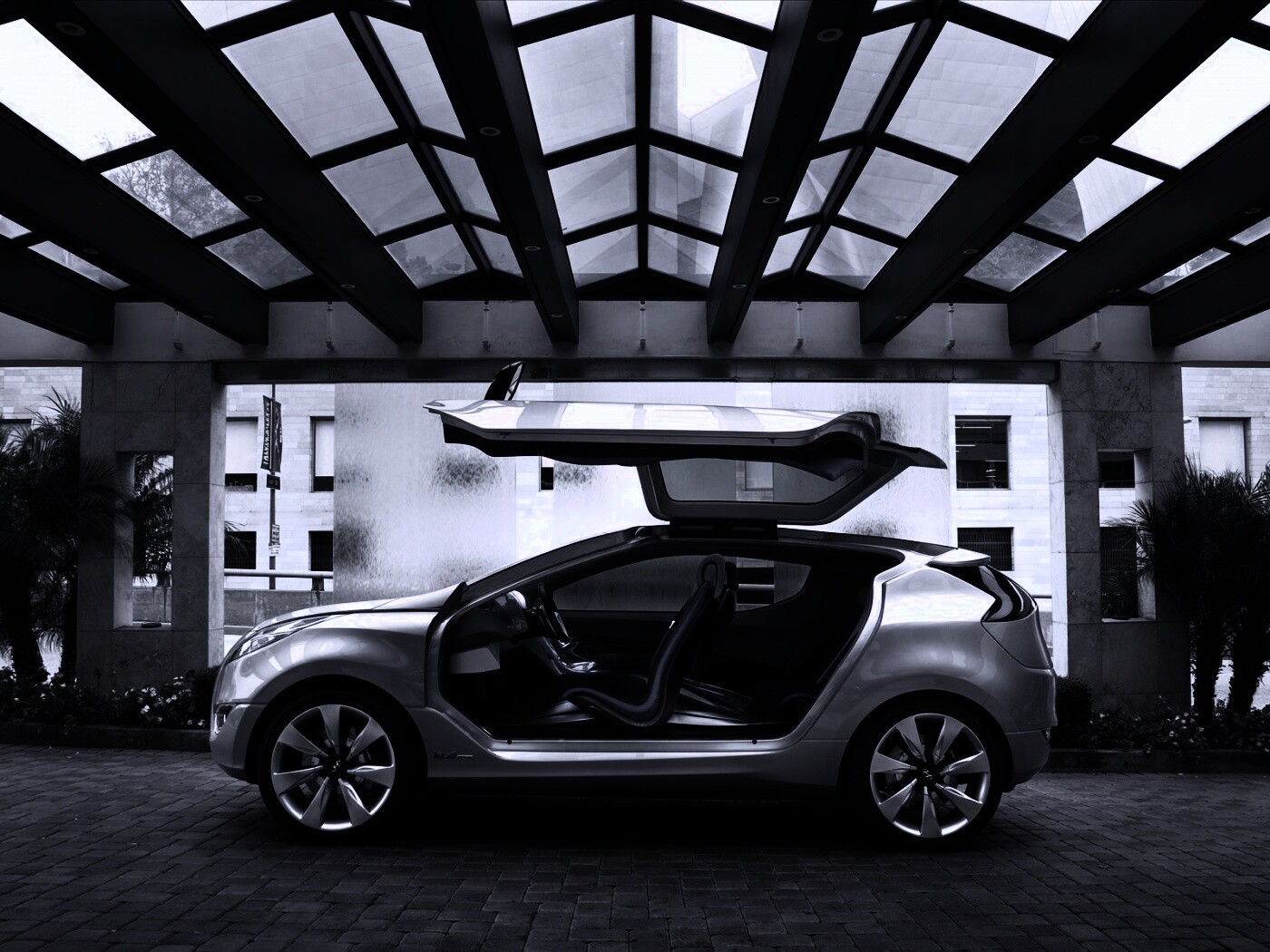 Автомобиль самолёт обои