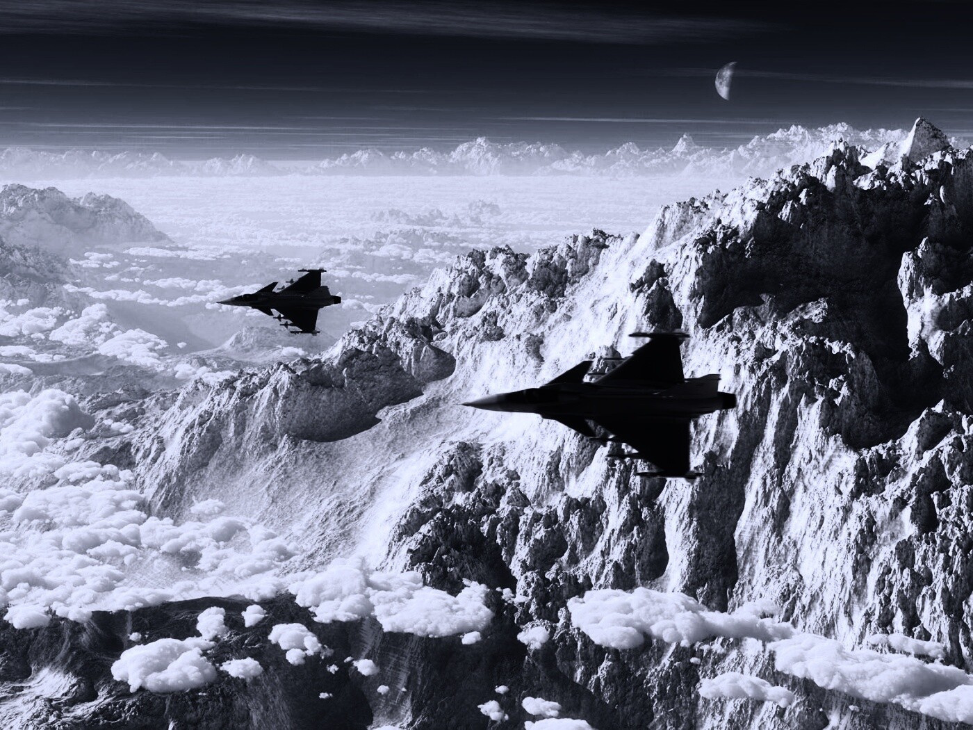 Самолёты в горах обои