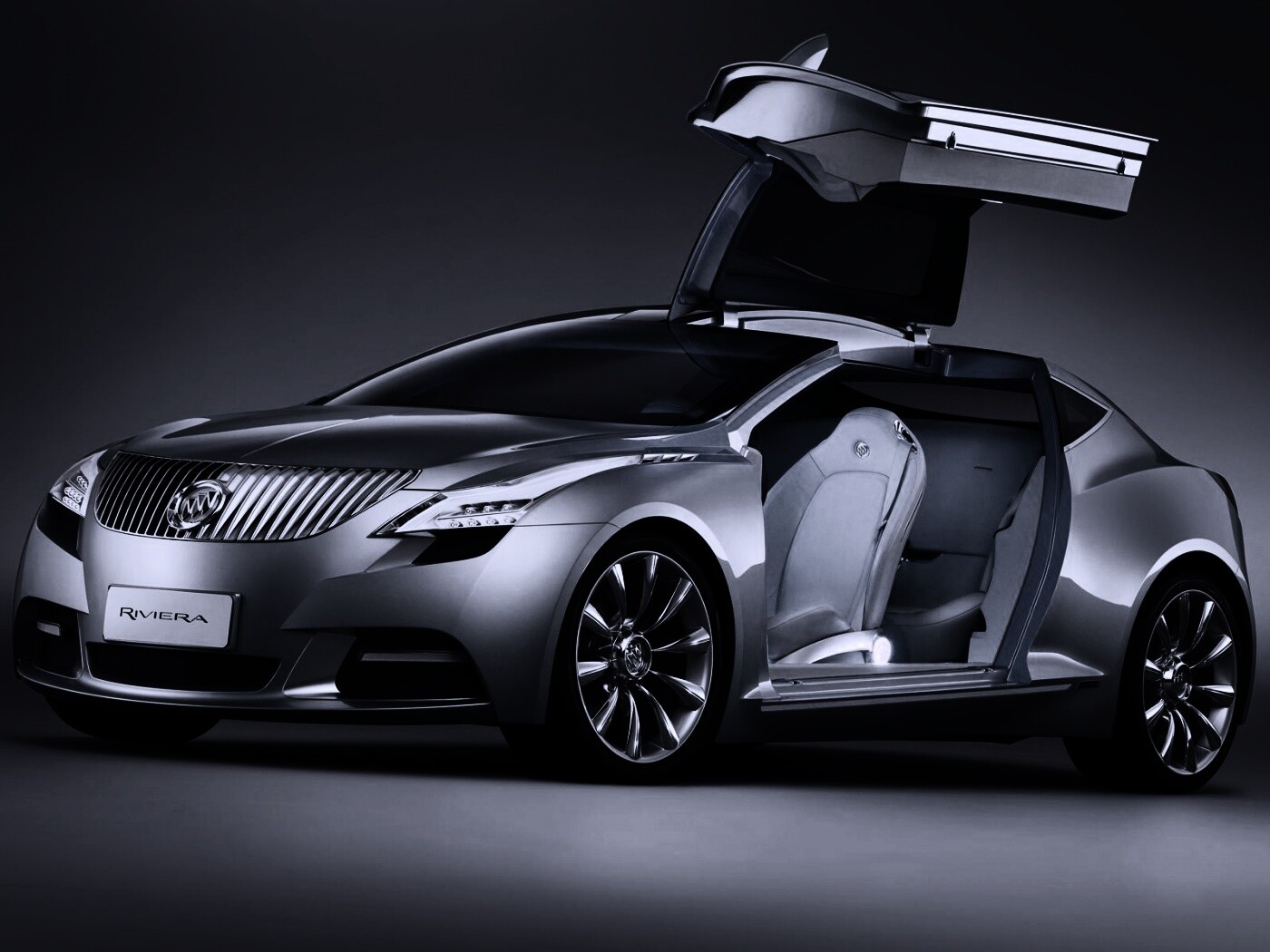 Buick Riviera с распахнутой дверцей обои