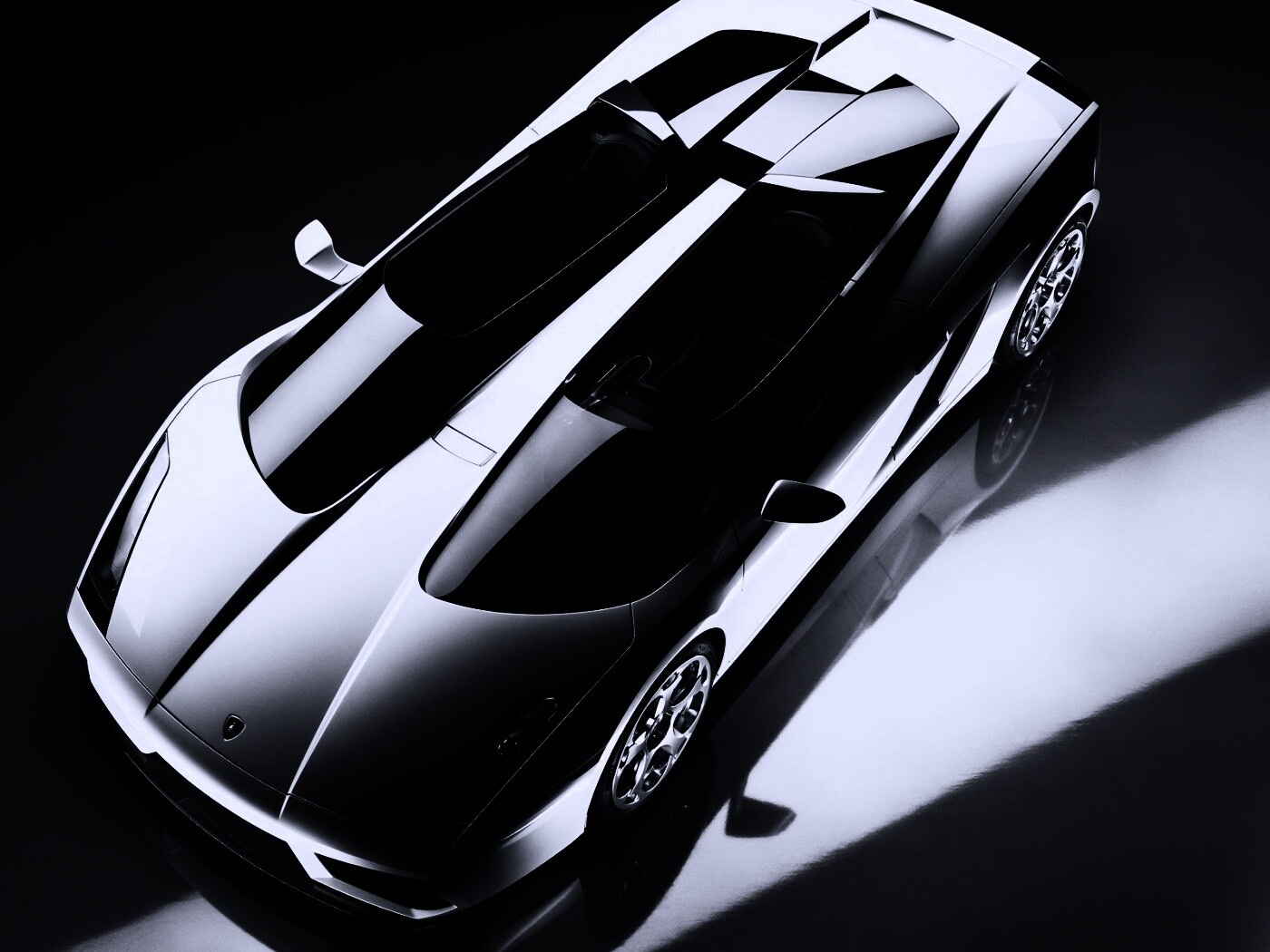 Светло-серый Lamborghini обои