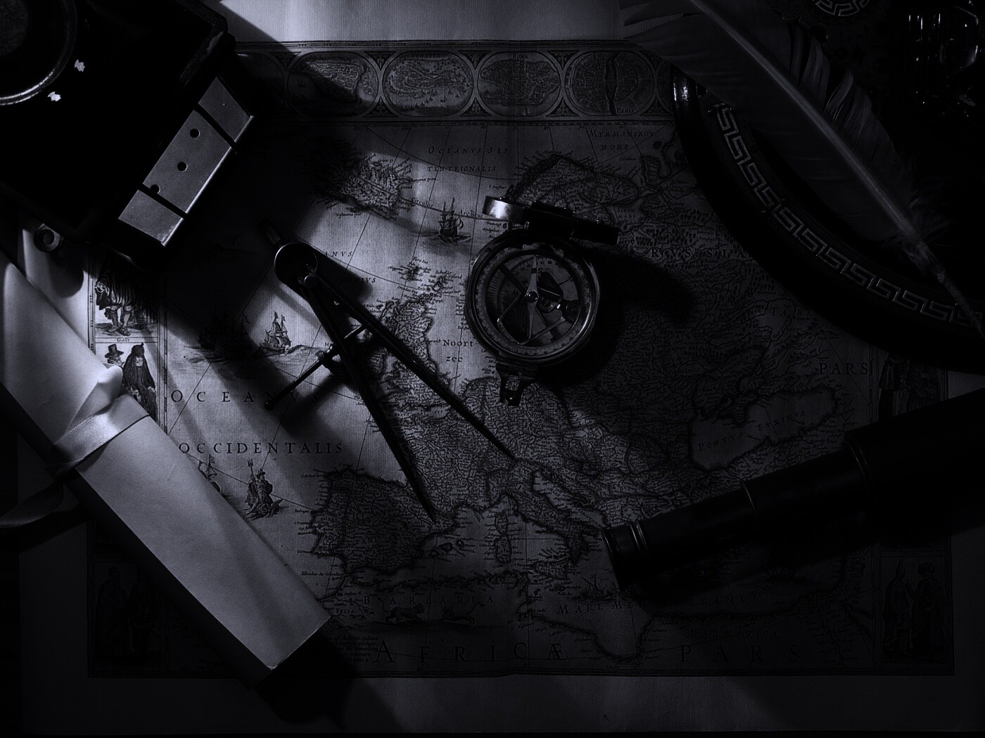 Карта путешественника обои