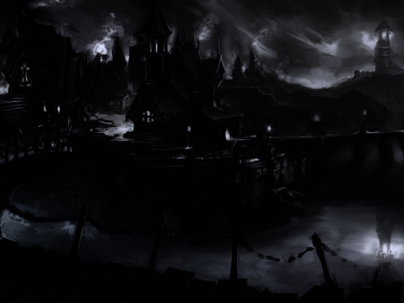 Волшебная деревня обои