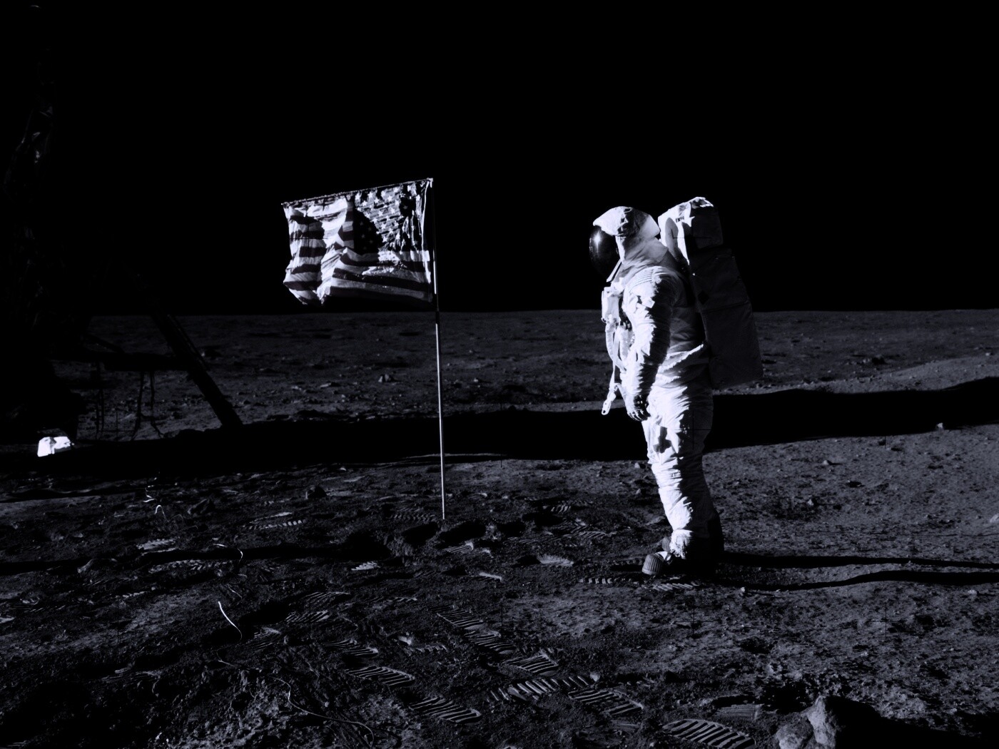 Высадка американцев на Луну обои