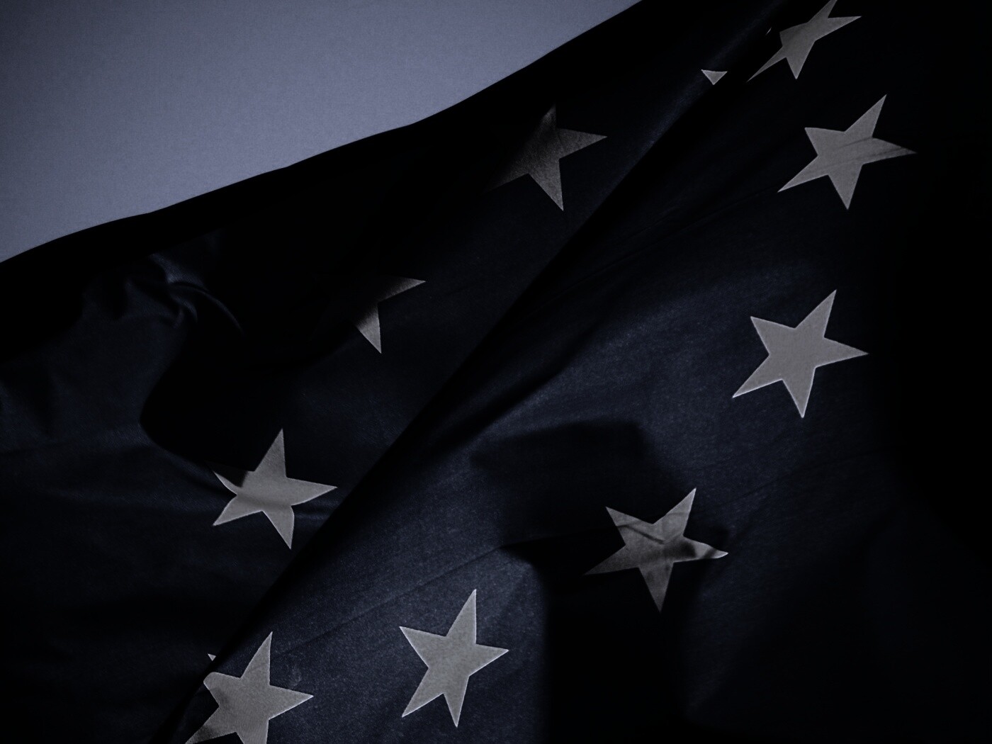 Синий флаг Евросоюза (европейского союза) обои