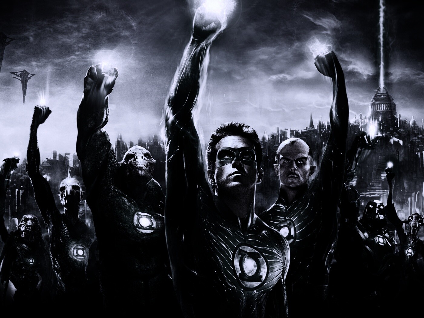 Зеленый фонарь обои