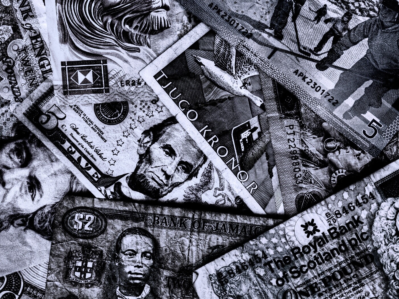 Купюры из разных стран обои