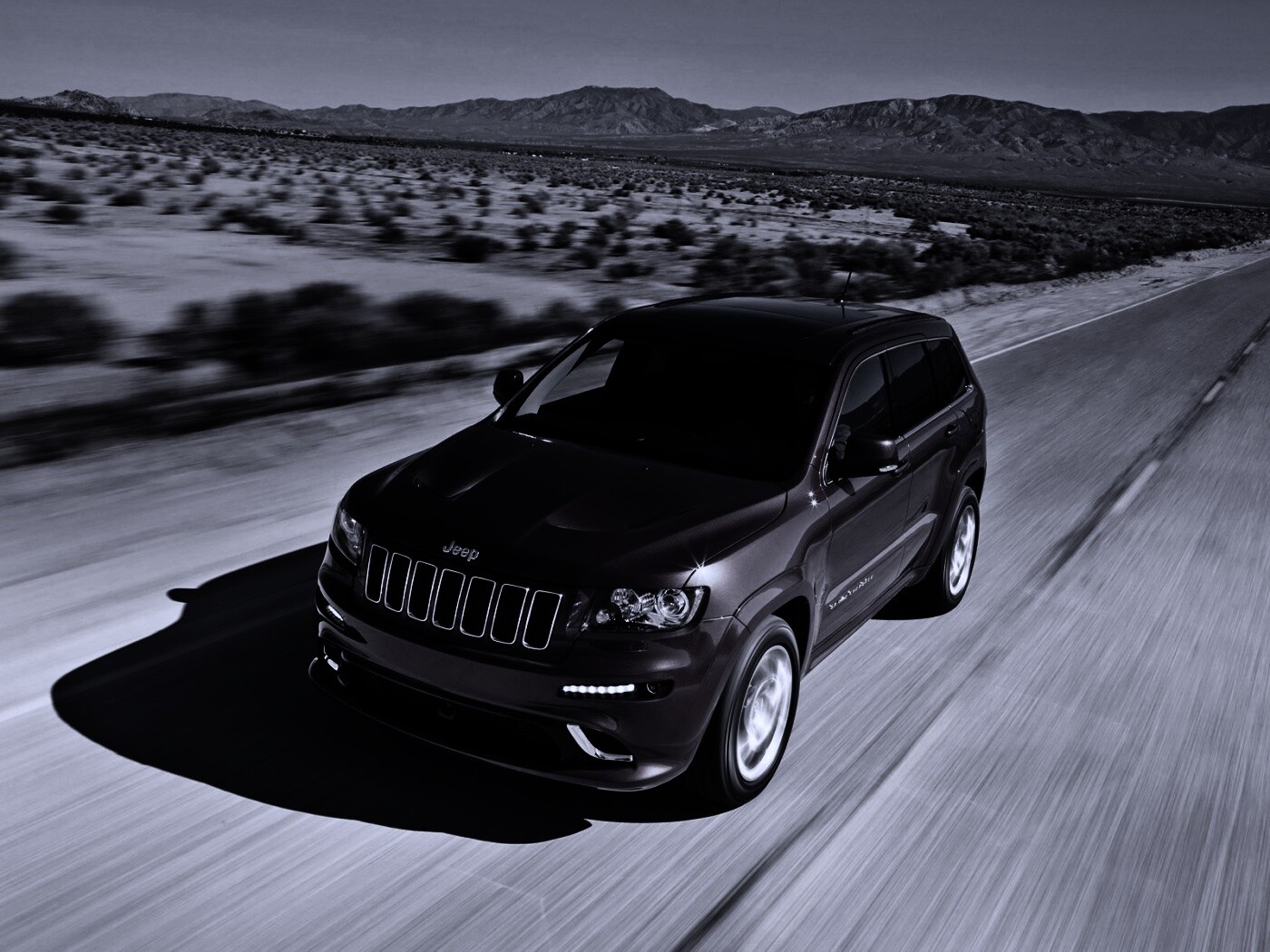 Красный Jeep обои